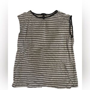 Rag & Bone Black and White Sleeveless Blouse